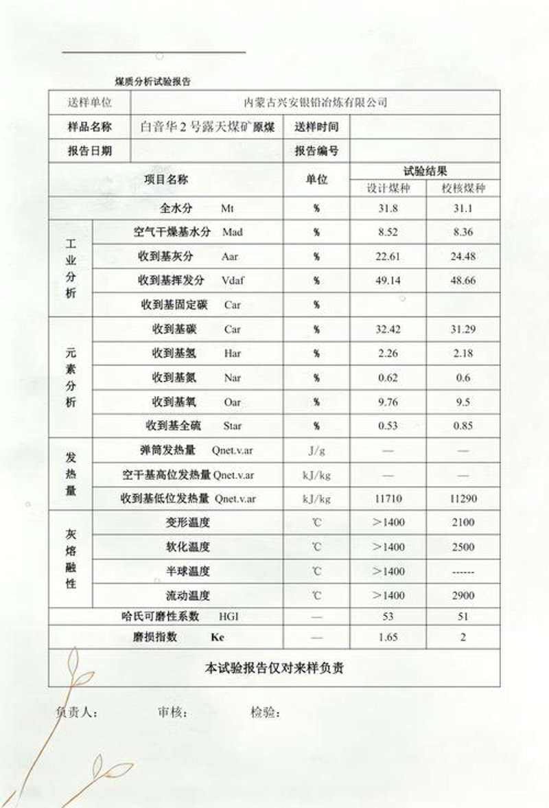 煤质分析